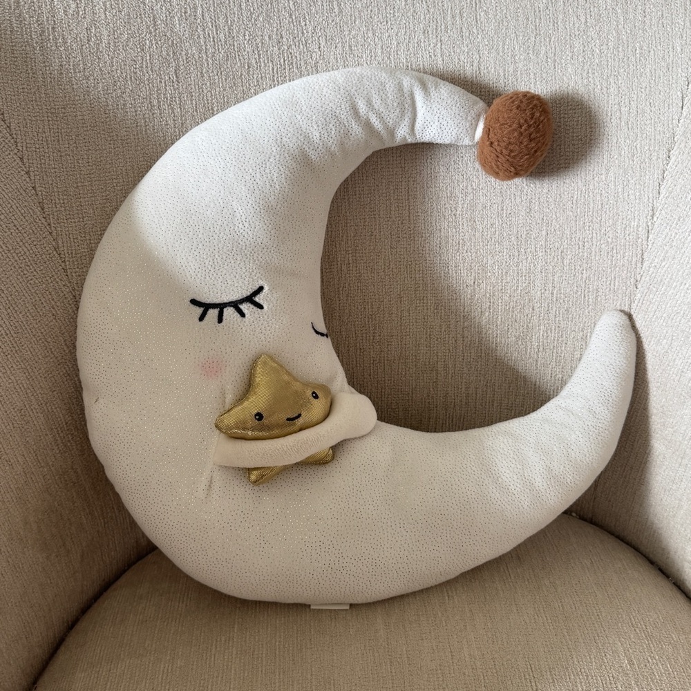 H&M home Moon star pillow stuffed animal lovey nursery baby unisex kids toddler